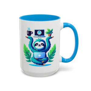 Sloth Balancing Work Mug - Colorful Mood Booster - Dipaliz - Mugs