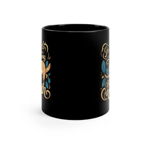 Mug - Stylish Black Ceramic - be a Sloth Vibes - Dipaliz 11oz