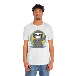 Yoga Sloth Unisex Jersey Short Sleeve - Soft Sports Tee - Dipaliz - T-shirts