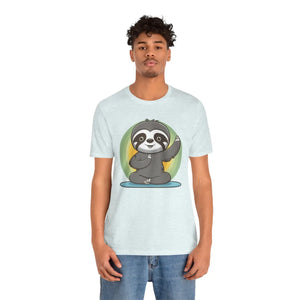Yoga Sloth Unisex Jersey Short Sleeve - Soft Sports Tee - Dipaliz - T-shirts