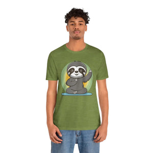 Yoga Sloth Unisex Jersey Short Sleeve - Soft Sports Tee - Dipaliz - T-shirts