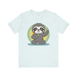 Yoga Sloth Unisex Jersey Short Sleeve - Soft Sports Tee - Dipaliz - T-shirts
