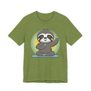 Yoga Sloth Unisex Jersey Short Sleeve - Soft Sports Tee - Dipaliz - T-shirts