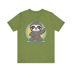 Yoga Sloth Unisex Jersey Short Sleeve - Soft Sports Tee - Dipaliz - T-shirts