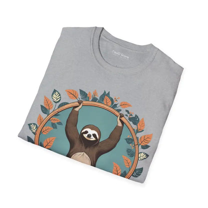 Chill with the Yoga Sloth Unisex Softstyle Tee - T-shirt