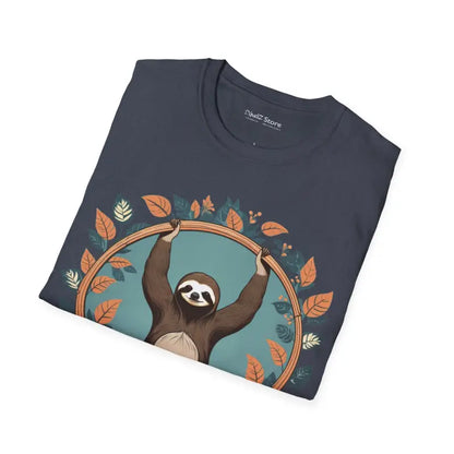 Chill with the Yoga Sloth Unisex Softstyle Tee - T-shirt