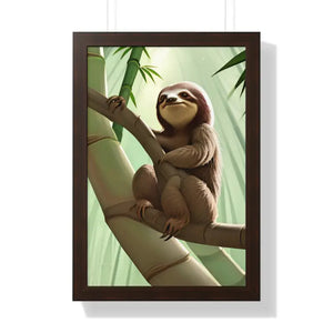 Framed Vertical Poster Tree Branch Chill Vibes Wall Art - Dipaliz - 16″ x 24″ / Walnut - Posters Prints & Visual Artwork