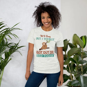 Soft Bed Sloth Unisex Tee - Ring-spun Cotton - Dipaliz - T-shirts