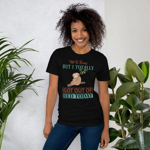 Soft Bed Sloth Unisex Tee - Ring-spun Cotton - Dipaliz - T-shirts