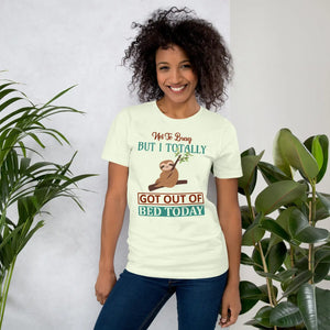 Soft Bed Sloth Unisex Tee - Ring-spun Cotton - Dipaliz - T-shirts
