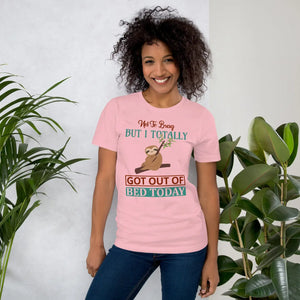 Soft Bed Sloth Unisex Tee - Ring-spun Cotton - Dipaliz - T-shirts