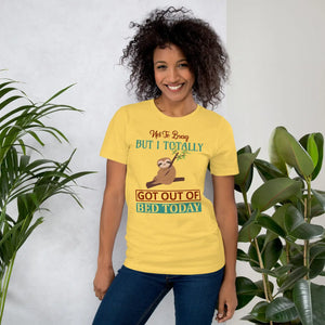 Soft Bed Sloth Unisex Tee - Ring-spun Cotton - Dipaliz - T-shirts