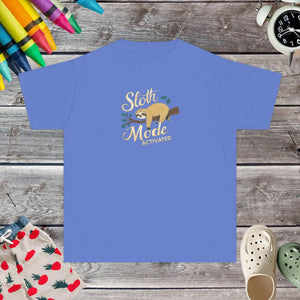 Classic Sloth Mode Activated Youth Cotton Tee - Dipaliz - T-shirts