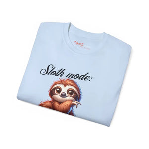 Sloth Mode Engaged Ultra Cotton Tee - Chill Vibes Animal - Dipaliz - T-shirts