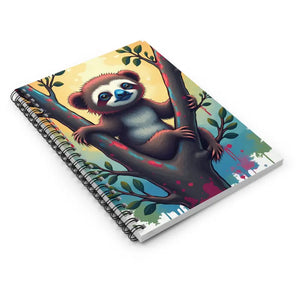 Cool Sloth Tree Spiral Notebook - Women’s Fashion Vibes - Dipaliz - one Size - Notepads