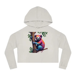 Chic Sloth Cropped Hoodie Tropical Plush Comfort - Dipaliz - Bone / s - Sweatshirts