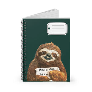 Stylish Sloth Spiral Notebook - Creative Vibes - Dipaliz - Journals