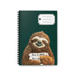 Stylish Sloth Spiral Notebook - Creative Vibes - Dipaliz - Journals