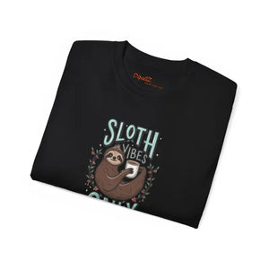 Ultra Cotton Tee - Unisex Sloth Vibes Comfort Style - Dipaliz - T-shirts