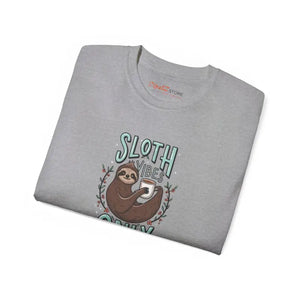 Ultra Cotton Tee - Unisex Sloth Vibes Comfort Style - Dipaliz - T-shirts