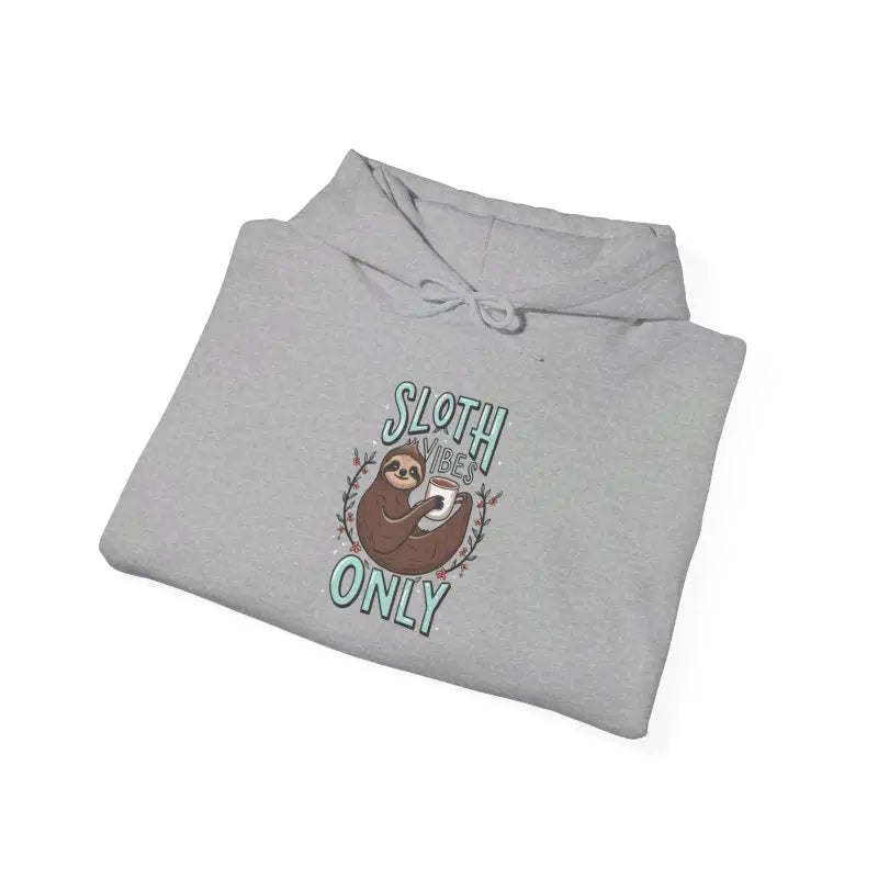 Unisex Heavy Blend™ Hooded Sweatshirt: Relax in Sloth Vibes! - Hoodie