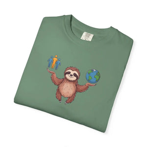 Sloth World Environment Comfort Colors Tee - Dipaliz - T-shirts