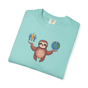 Sloth World Environment Comfort Colors Tee - Dipaliz - T-shirts
