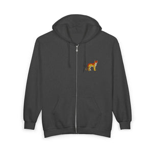 Midweight Coyote Chest Patch Full-zip Hoodie - Dipaliz - Hoodies - s