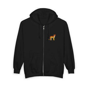 Midweight Coyote Chest Patch Full-zip Hoodie - Dipaliz - Hoodies - s
