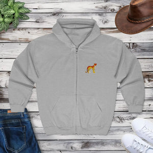 Midweight Coyote Chest Patch Full-zip Hoodie - Dipaliz - Hoodies - s