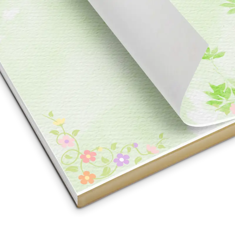 Floral Style Notepad: Perfect for Creative Jotting! - 5.5″×6″ Notepads