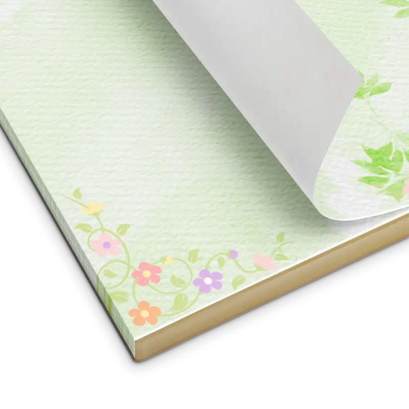 Floral Style Notepad: Perfect for Creative Jotting! - 4.25″×9″ Magnetic Notepads