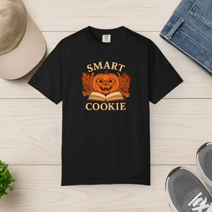 Smart Cookie Halloween Tee Ultra Soft Comfort Fall Vibes - Dipaliz - Black / s - T-shirts
