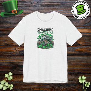 Soft Short Sleeve Tee - Smashing Shamrock St Patricks Day - Dipaliz - T-shirts