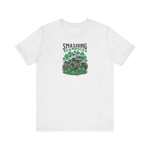 Soft Short Sleeve Tee - Smashing Shamrock St Patricks Day - Dipaliz - T-shirts