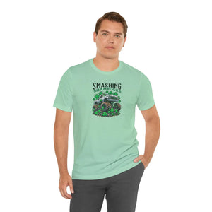 Soft Short Sleeve Tee - Smashing Shamrock St Patricks Day - Dipaliz - T-shirts