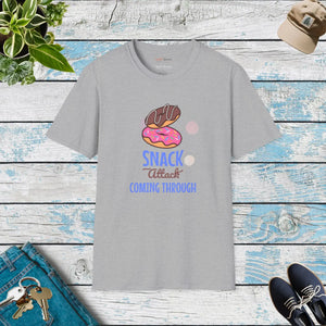 Bold Snack Attack Coming Tee - Soft Cotton Casual - Dipaliz - T-shirts