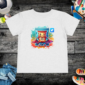 Short Sleeve Tee - Snack Attack Toddler Power Up Style - Dipaliz - Athletic Heather / 2t - Baby & Clothing