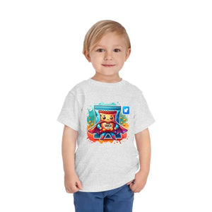 Playful Toddler Short Sleeve Tee - Snack Design - Dipaliz - Baby & Clothing