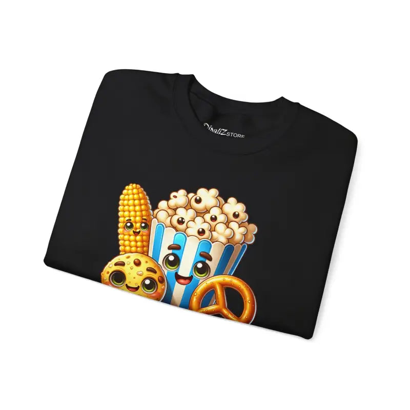 Snackaholic Popcorn Unisex Heavy Blend Crewneck Sweatshirt