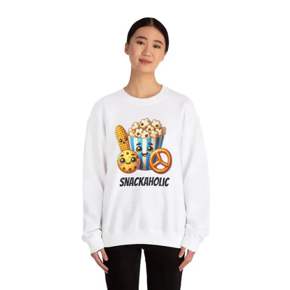 Snackaholic Popcorn Unisex Heavy Blend Crewneck Sweatshirt