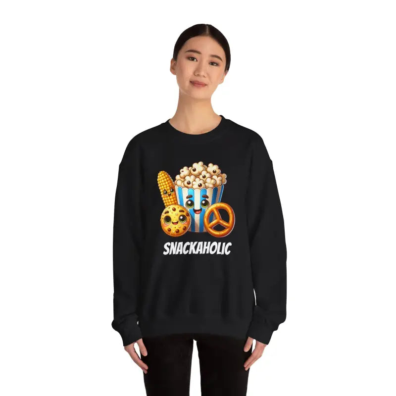 Snackaholic Popcorn Unisex Heavy Blend Crewneck Sweatshirt