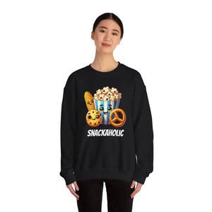 Snackaholic Crewneck Sweatshirt Bold Statement Style - Dipaliz - Sweatshirts