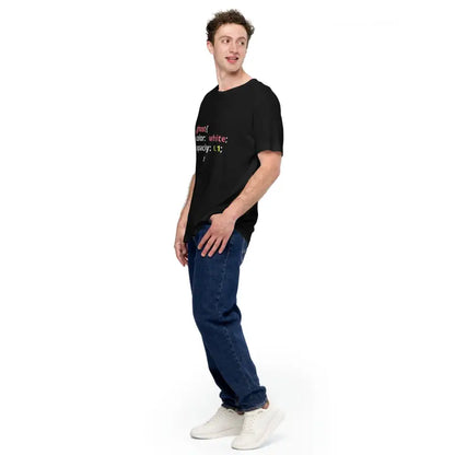 Unleash Style with the Unisex Css Code T-shirt! - T-shirt