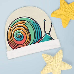 Cozy Snail Baby Beanie - All-over Print - Dipaliz - & Toddler Hats