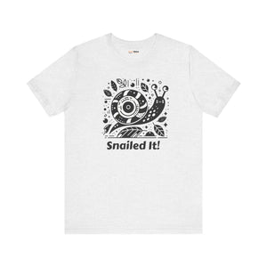 Soft Unisex Jersey Short Sleeve Snailed it Tee - Dipaliz - T-shirts