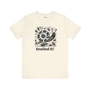 Soft Unisex Jersey Short Sleeve Snailed it Tee - Dipaliz - T-shirts