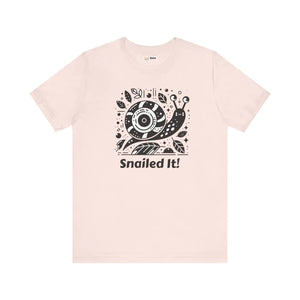 Soft Unisex Jersey Short Sleeve Snailed it Tee - Dipaliz - T-shirts