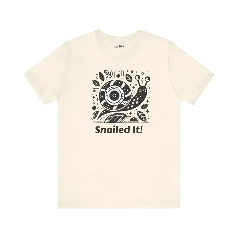 Unisex Jersey Short Tee: your Style with Snailed - Natural / s T-shirt