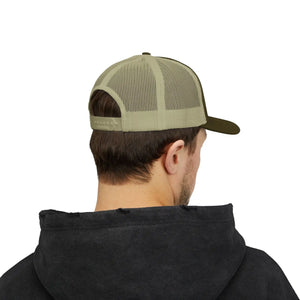 Snapback Trucker Cap - Retro Rodeo Western Eagle Patch Design - Hats